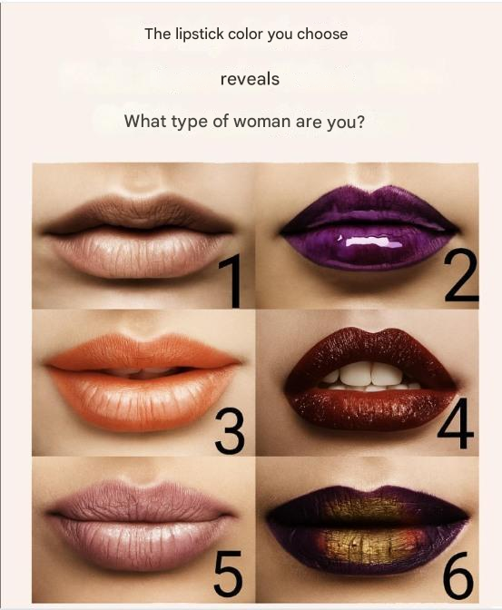 the color of your lipstick reveals what kind of woman you are.