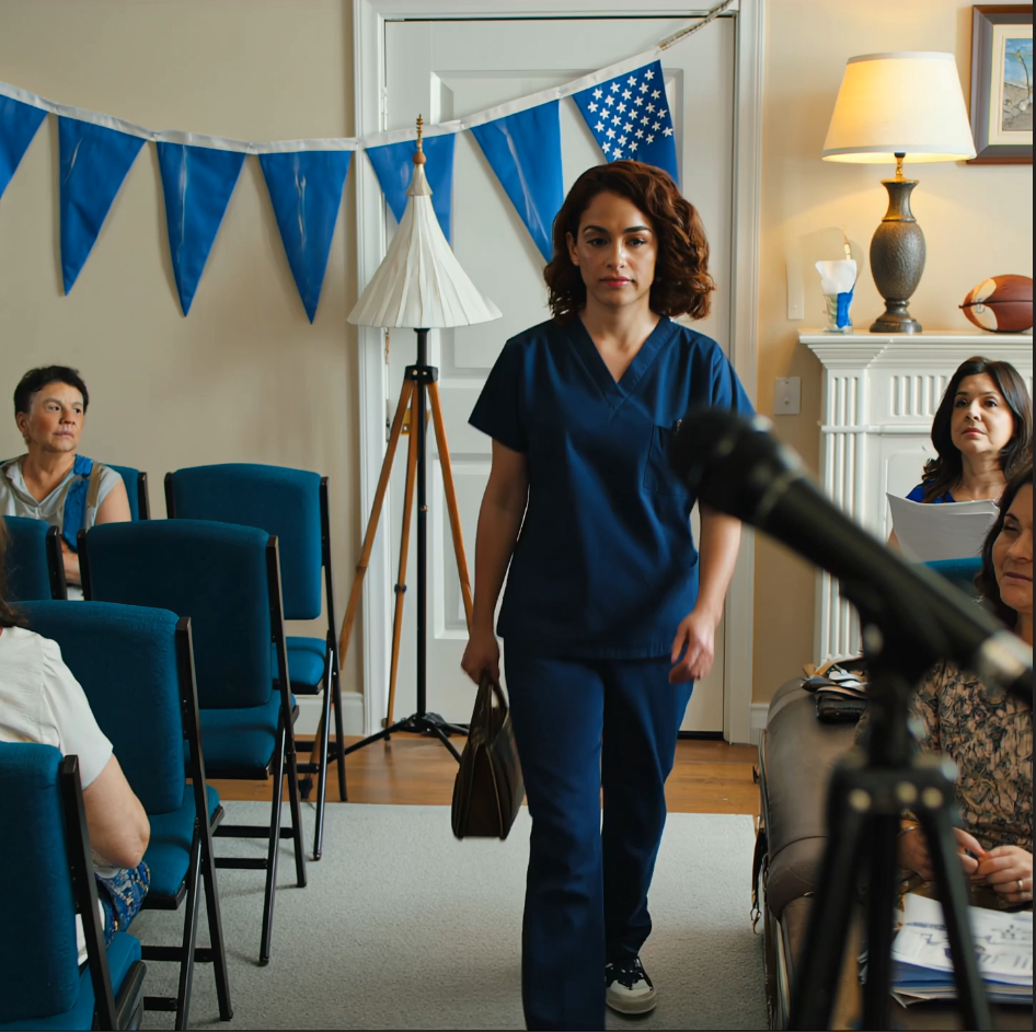 my 30th birthday wasn’t a party—it was a “surprise” intervention staged for 40 people. The microphone in my parents’ living room was already waiting for me when I walked in. Four rows of folding chairs faced one empty seat, and a handmade banner sagged on the wall like a warning.