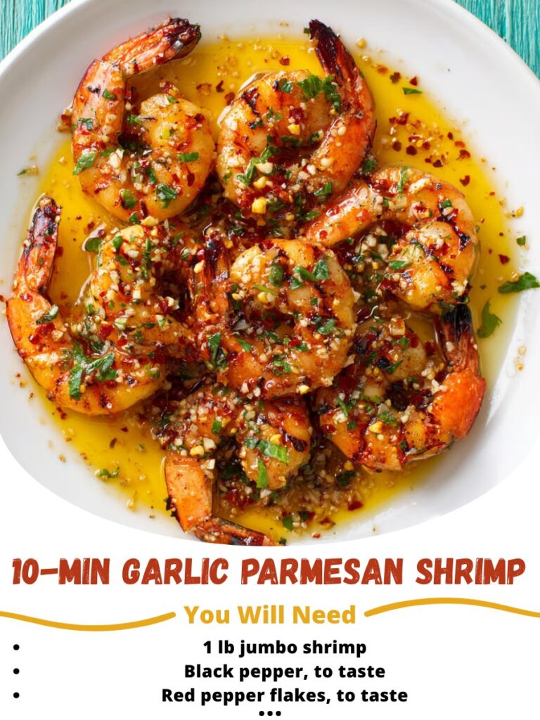 10-Minute Garlic Parmesan Shrimp