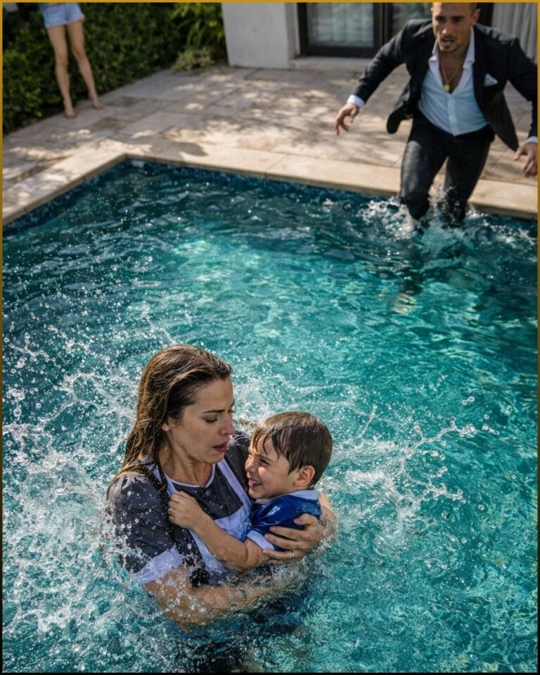 WHEN THE MAID DIVED INTO THE POOL TO SAVE A MAFIA HEIR, THE BOSS LOOKED HER IN THE EYES AND SAID: “YOU BELONG WITH US NOW”