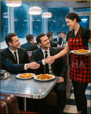 WHEN THE SNOW CLEARED, 135 LUXURY CARS CAME FOR THE WAITRESS WHO SAVED 15 BILLIONAIRES