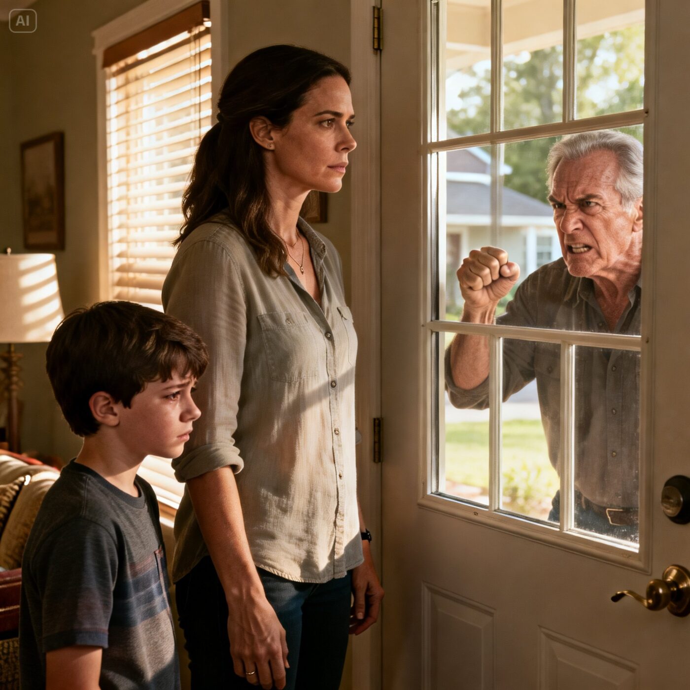 Mom texted, “We can’t make your son’s birthday. Tight month.” I replied, “No worries.” The next evening, I saw photos. Bounce house catering mountains of gifts for my sister’s kids. My son whispered, “They always have money for them.” I didn’t say a word. I just canled this. At 8:47 a.m., my dad was knocking so hard the windows shook.