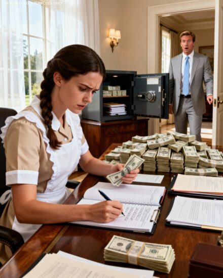 A millionaire opens the door to his office… and can’t believe what he sees…